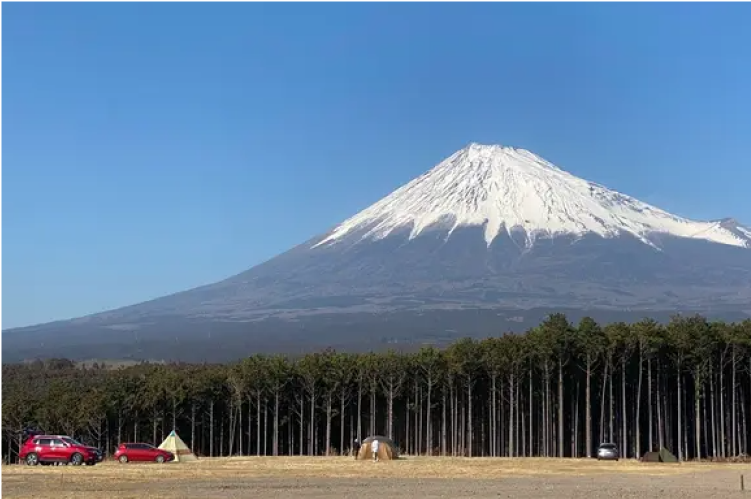 Camp site stay & BBQ with Mt.Fuji view