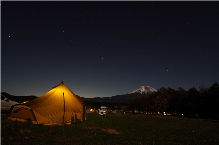 露營地住宿＆在富士山美景旁烤肉