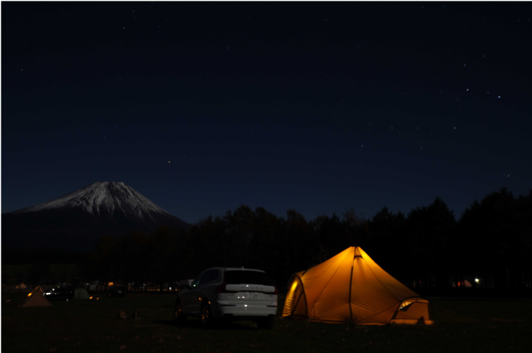 露營地住宿＆在富士山美景旁烤肉